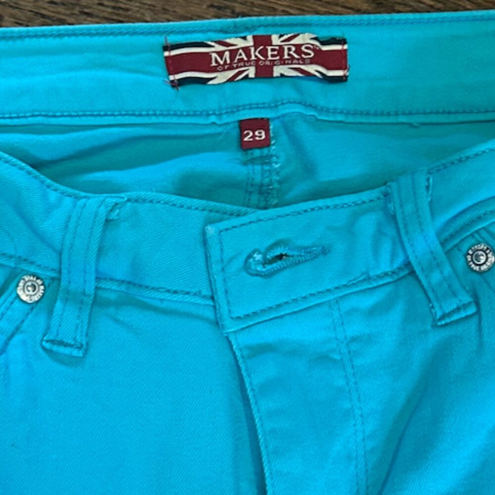 teal jeans - Picture 3 of 5